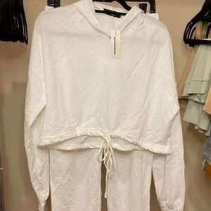 White lounge wear set